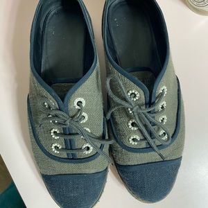 Chanel sneakers with box and dusk bag. Authentic